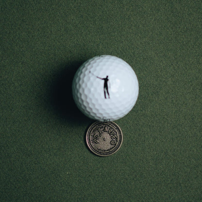 No Laying Up St. Rappeo Strapped Ball Marker