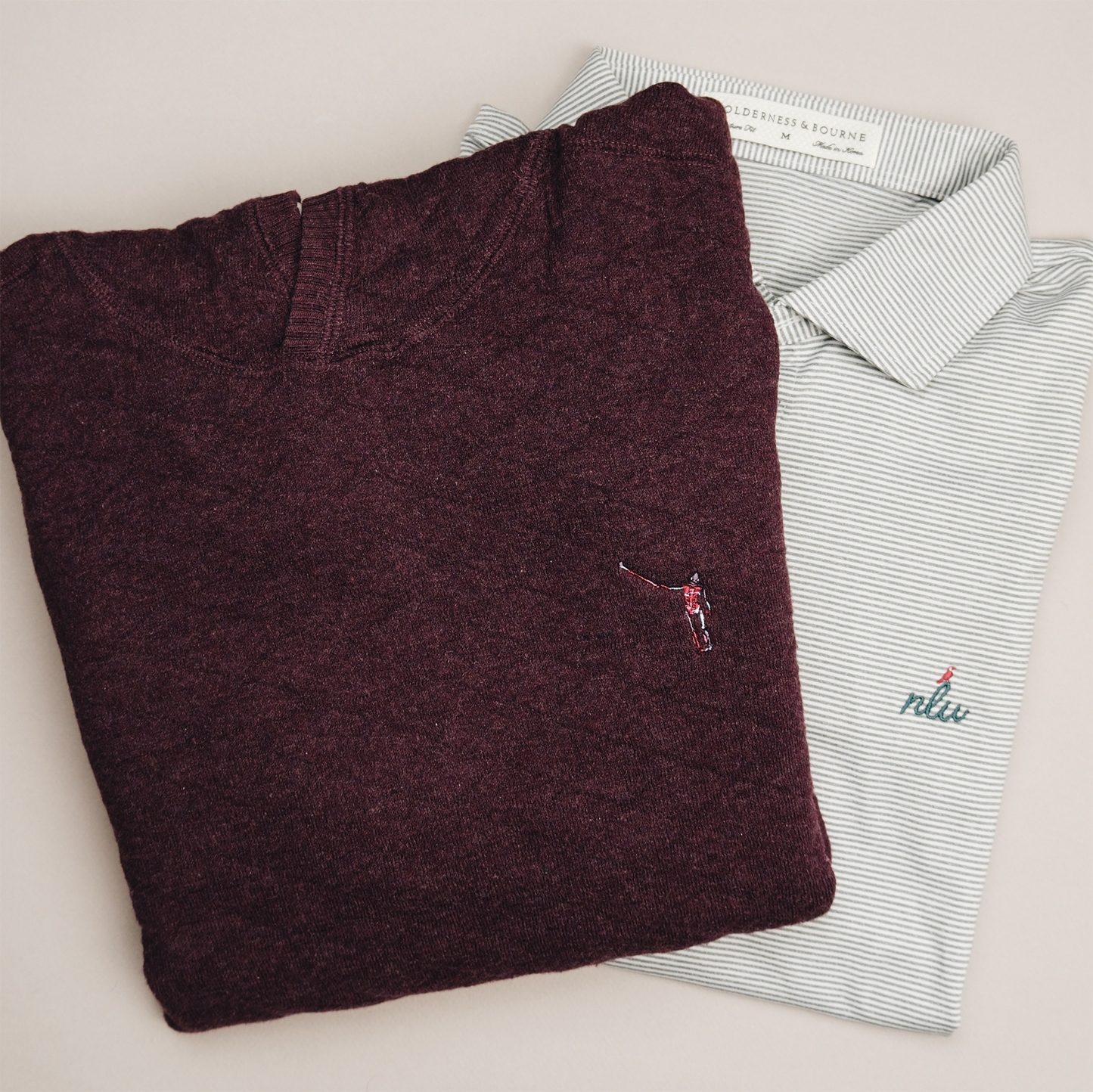 NLU x H&B Wallace Sweater Hoodie | Heathered Vinyard