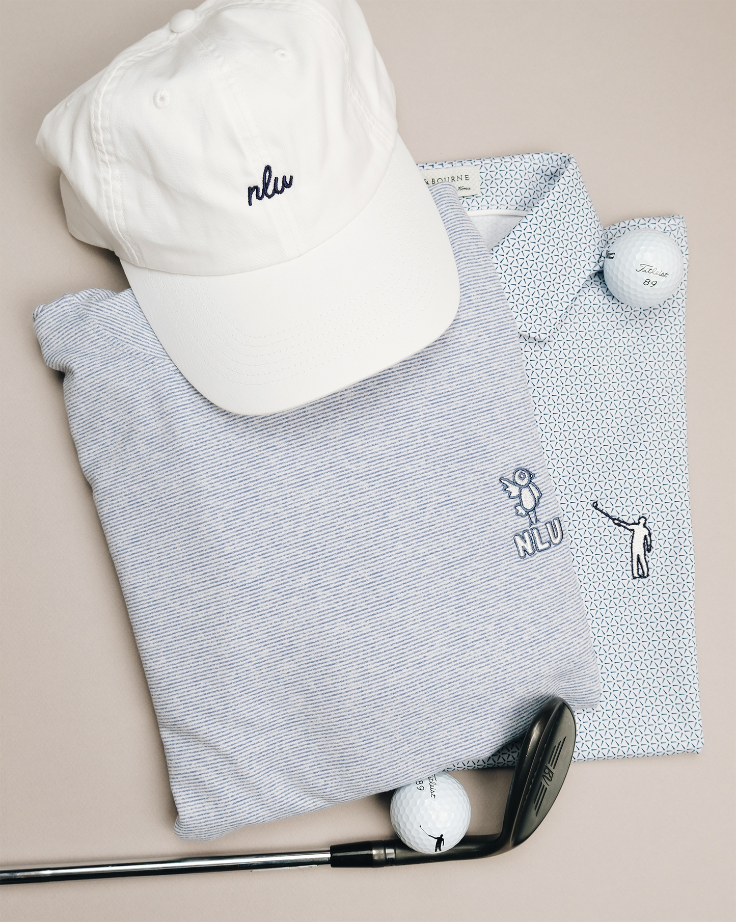 NLU x H&B Hamilton Hoodie | Heathered Pacific Blue