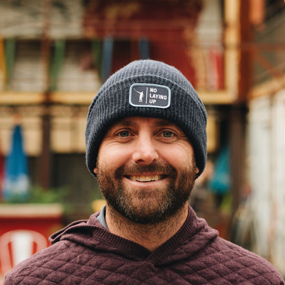 No Laying Up Merino Wool Beanie | Navy