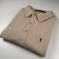 NLU x Angus & Grace Go Golfing Short Sleeve Pocket Polo | Tan