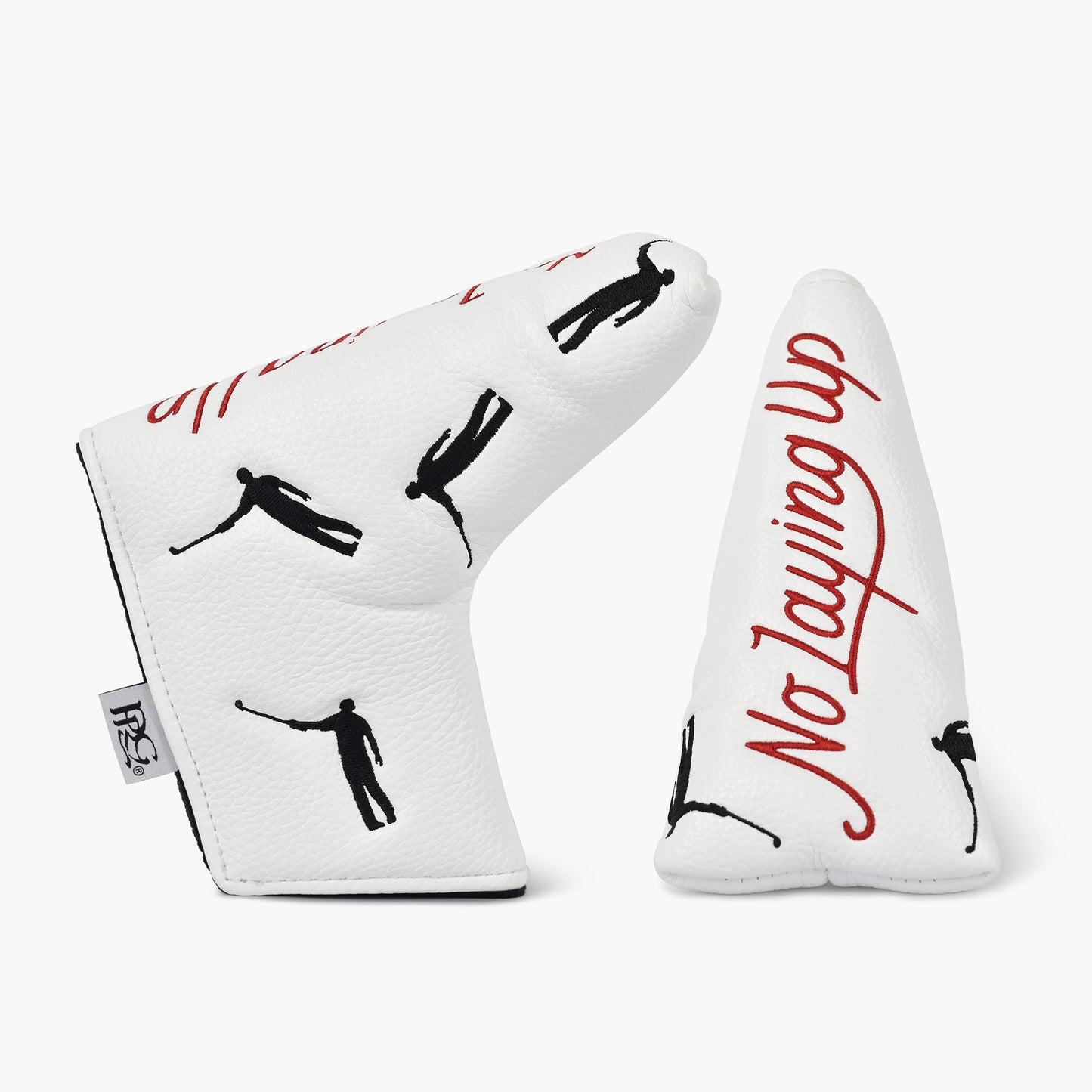 No Laying Up Blade Putter Cover | White w/ Red and Black