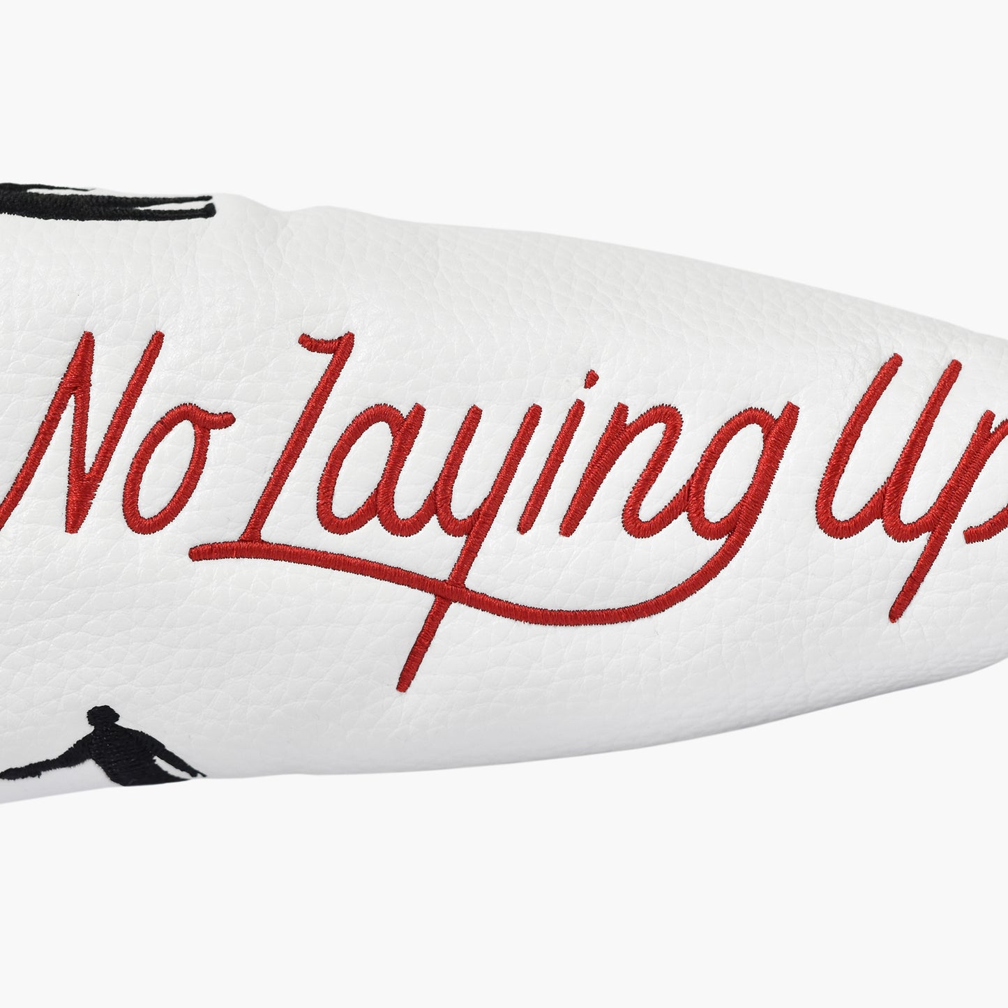 No Laying Up Blade Putter Cover | White w/ Red and Black