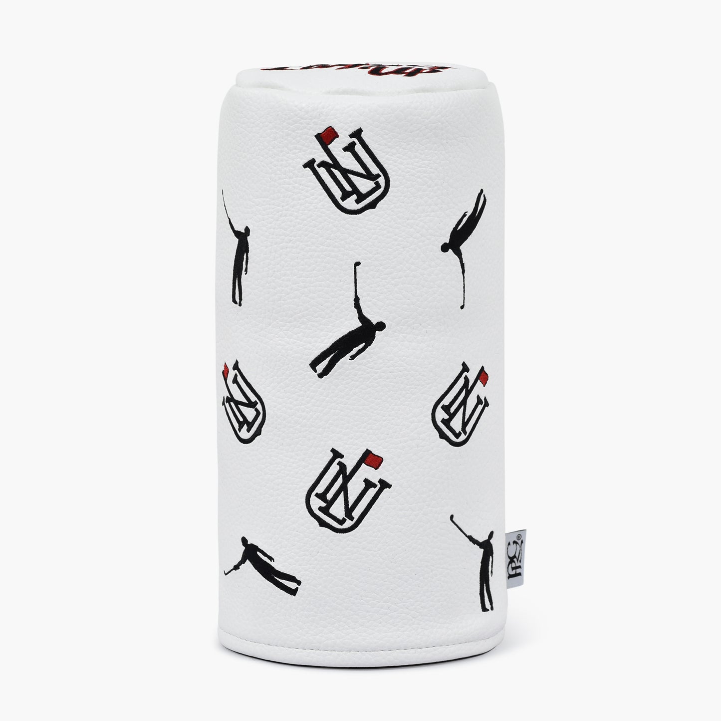 No Laying Up Barrel Fairway Wood Headcover | White w/ Black and Red