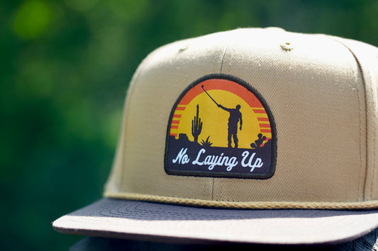 NLU "Sun's Up" Patch Hat - Desert Edition | Brown/Orange/Gold on Tan