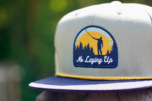 NLU "Sun's Up" Patch Hat - Forest Edition | Navy/Sky Blue/Yellow on Sage