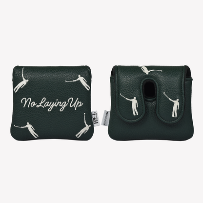 No Laying Up Dancing Waywards Center Shafted Mallet Putter Cover | Hunter Green