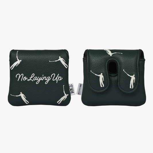 No Laying Up Dancing Waywards Center Shafted Mallet Putter Cover | Hunter Green
