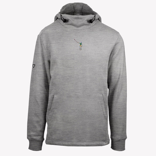 NLU + Levelwear Technical Hoodie | Grey w/ Tie Dye Skeleton