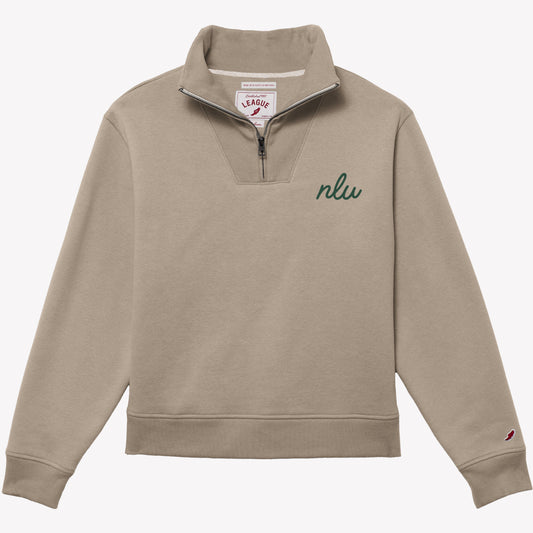 No Laying Up Ladies Fleece Quarter Zip | Khaki