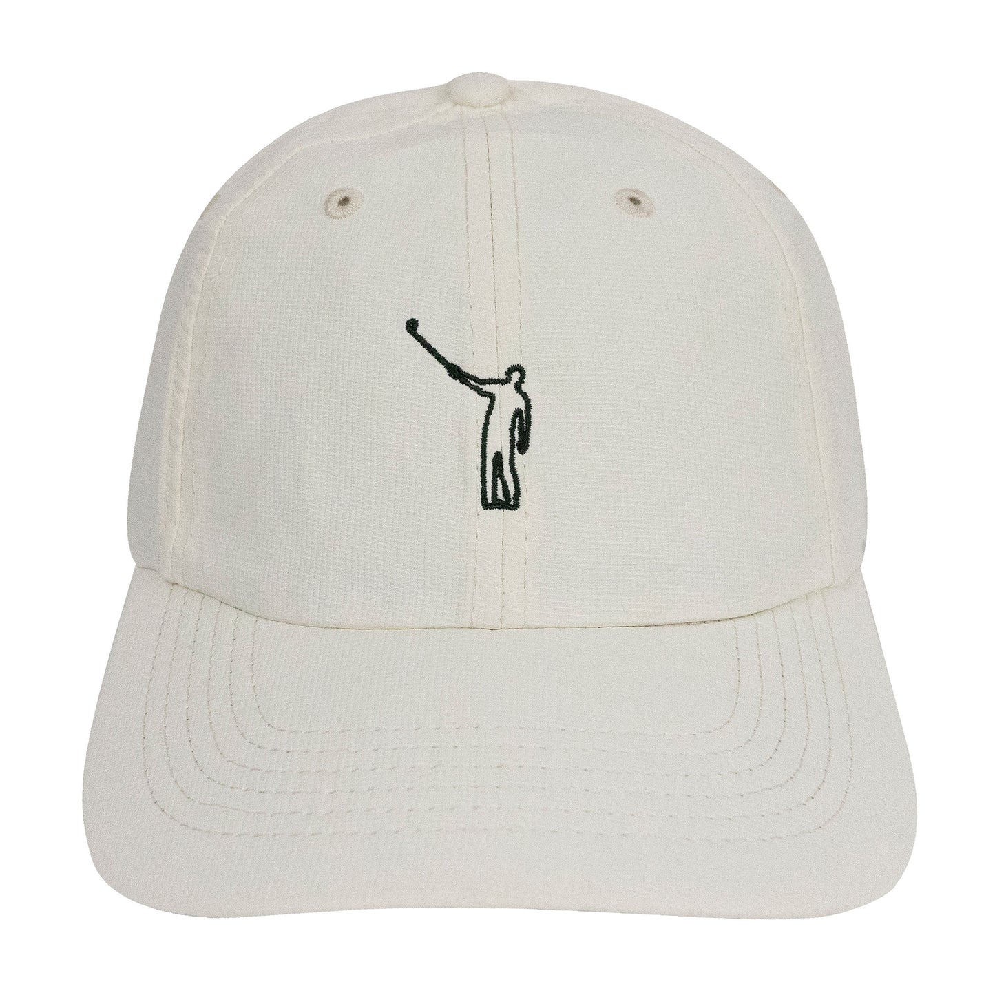 The NLU Wayward Outline XL Performance Hat | Macaroon w/ Dark Green