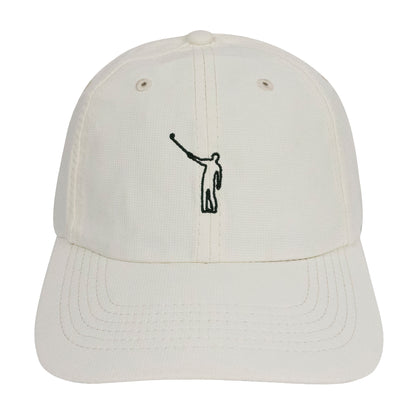 The NLU Wayward Outline XL Performance Hat | Macaroon w/ Dark Green