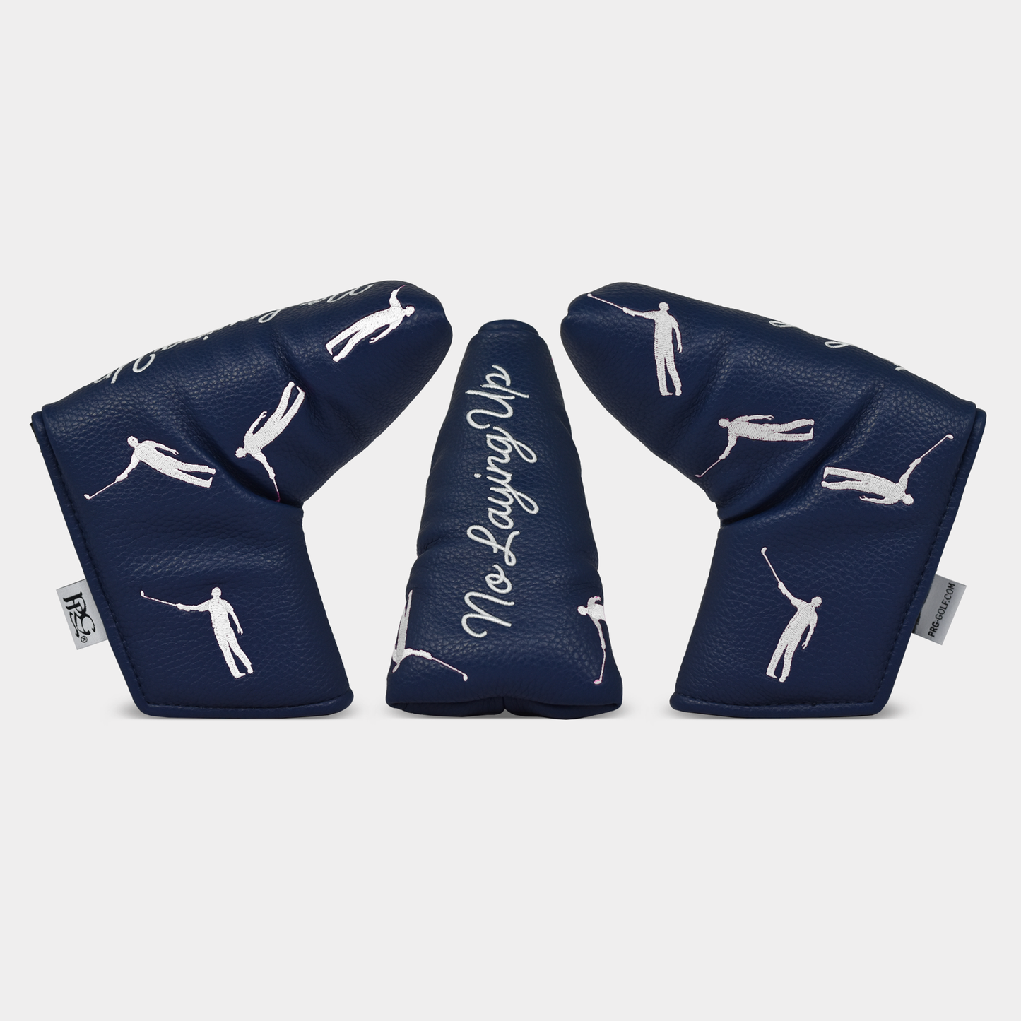 No Laying Up Dancing Waywards Blade Putter Cover | Navy & Grey