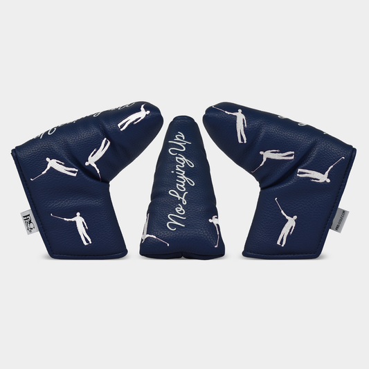 No Laying Up Dancing Waywards Blade Putter Cover | Navy & Grey
