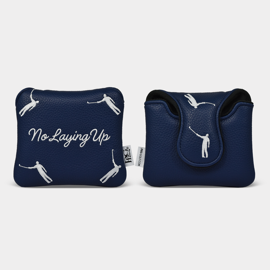 No Laying Up Dancing Waywards Mallet Putter Cover | Navy & Grey