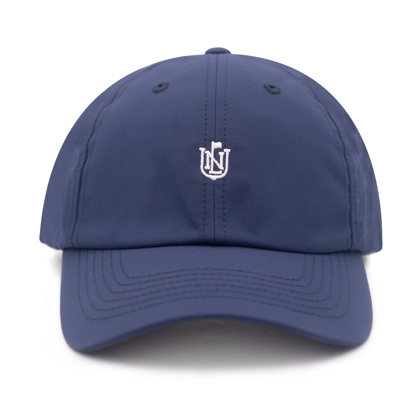 No Laying Up Custom Performance Hat | Navy w/ White Crest Logo