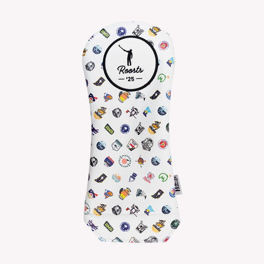 2025 No Laying Up Roost Logos Fairway Wood Headcover | White