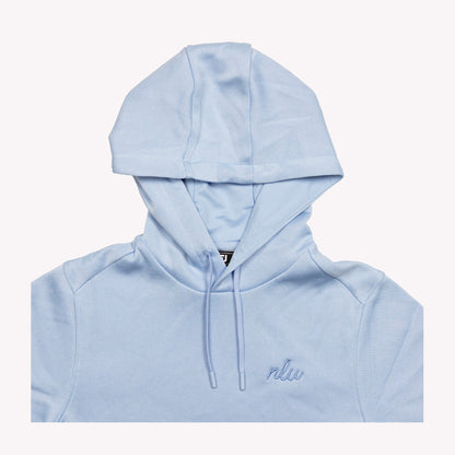NLU x FJ Lightweight Hoodie | Sky Blue w/ Script nlu