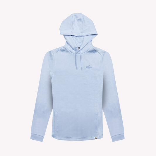 NLU x FJ Lightweight Hoodie | Sky Blue w/ Script nlu