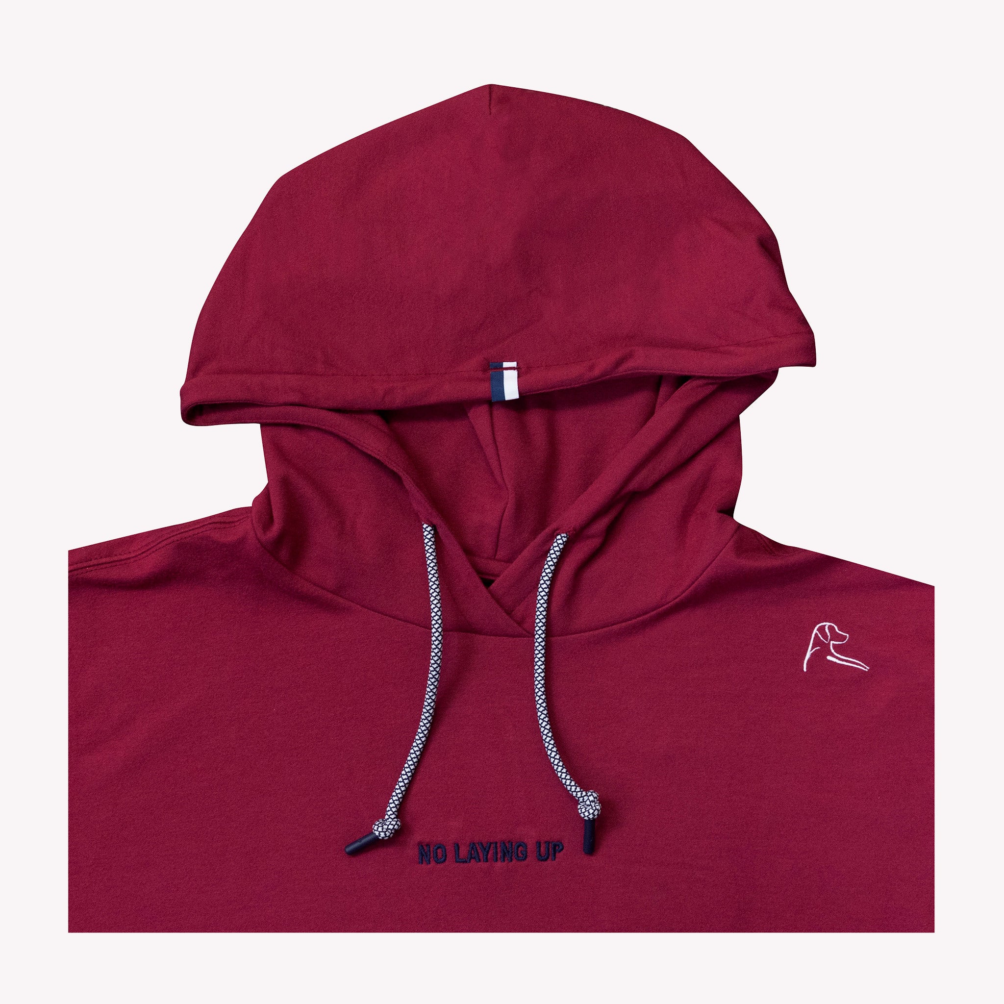 NLU x Rhoback Hoodie | Heathered Barn Red – No Laying Up
