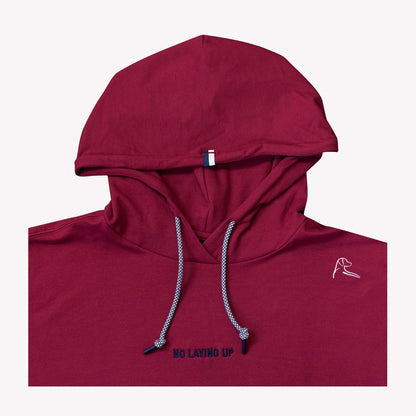 NLU x Rhoback Hoodie | Heathered Barn Red