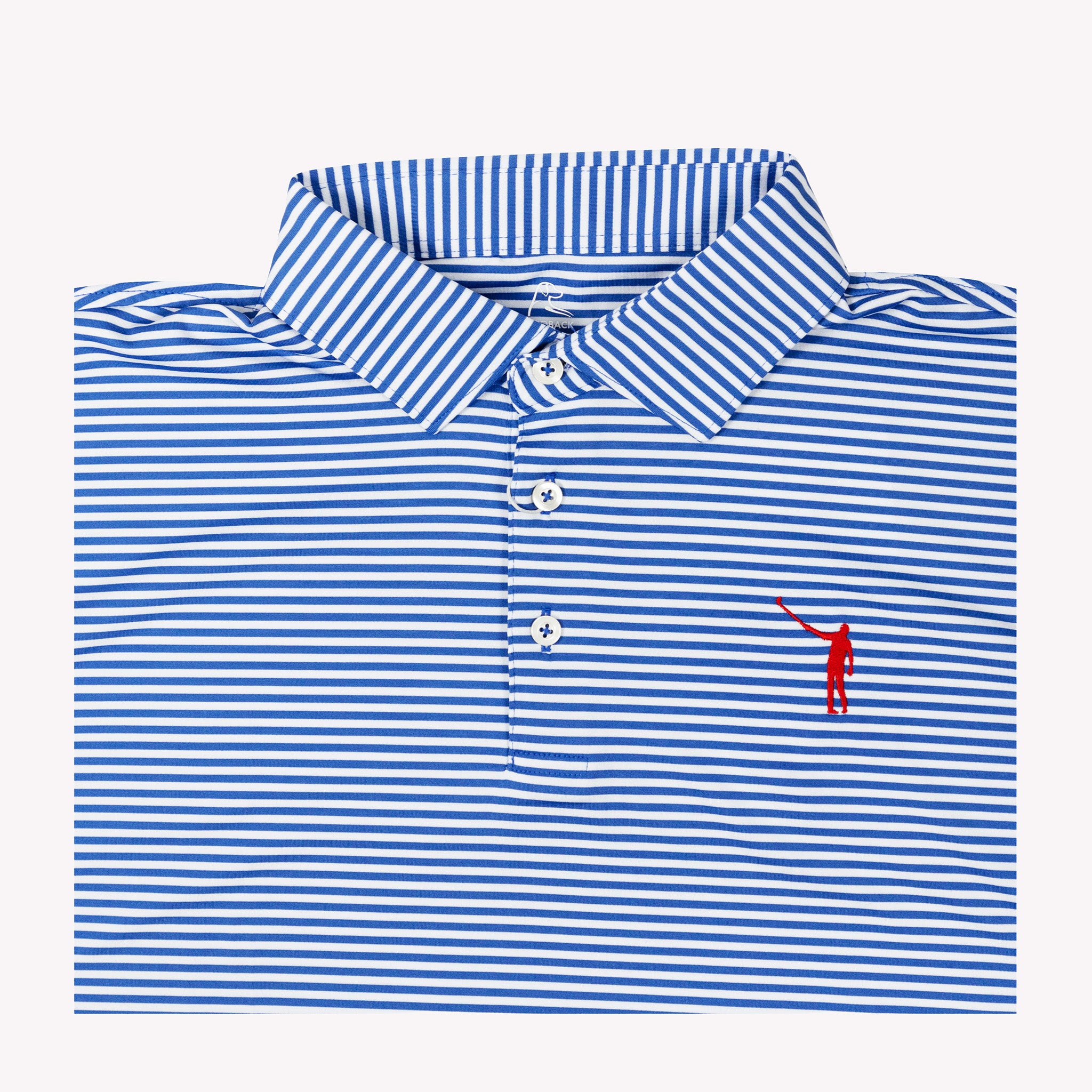 NLU x Rhoback The Birdie Performance Polo | Short Stop Blue
