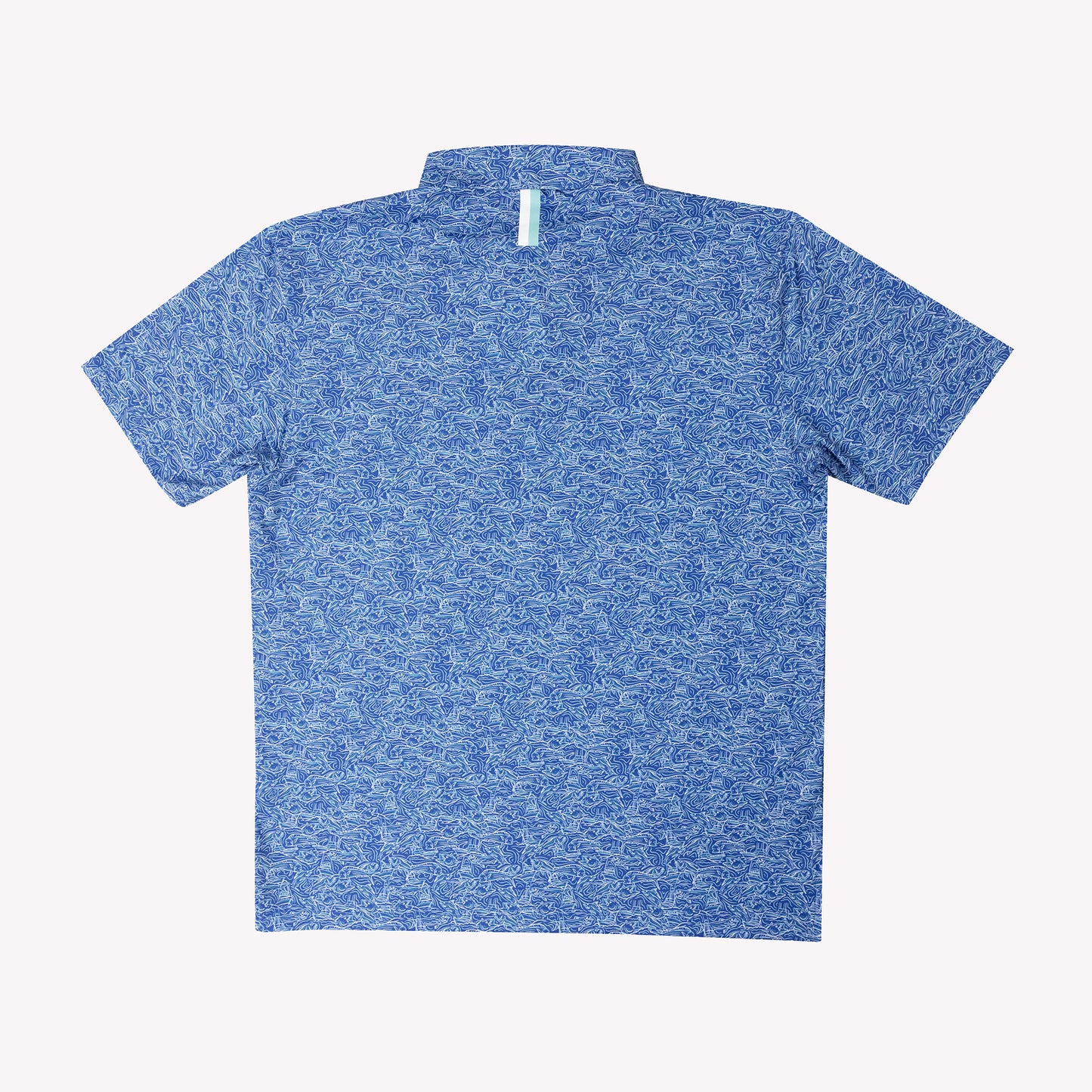 NLU x Rhoback Printed Performance Polo | The Deep Sea