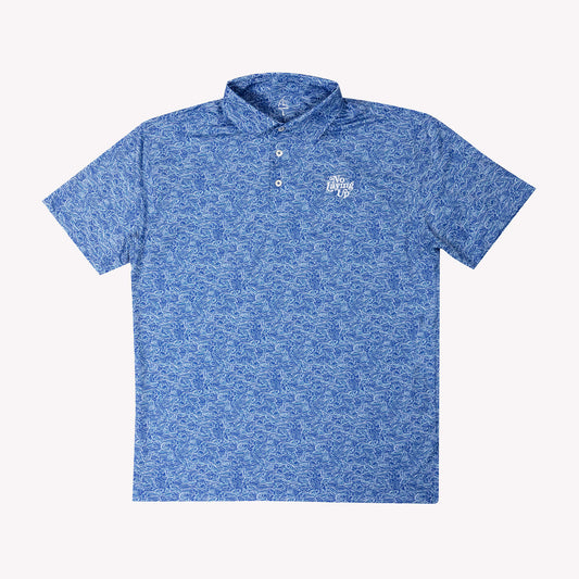 NLU x Rhoback Printed Performance Polo | The Deep Sea
