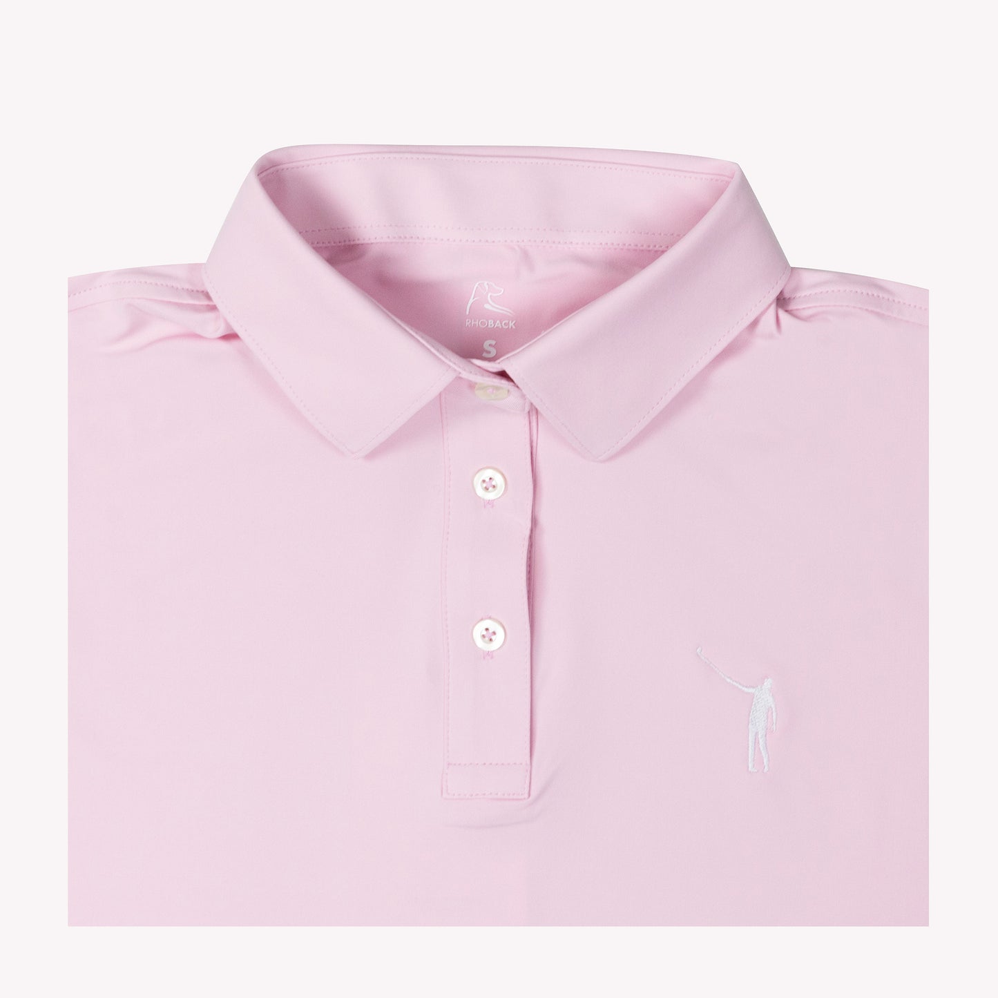 NLU x Rhoback Ladies Short Sleeve Polo | Lotus Pink