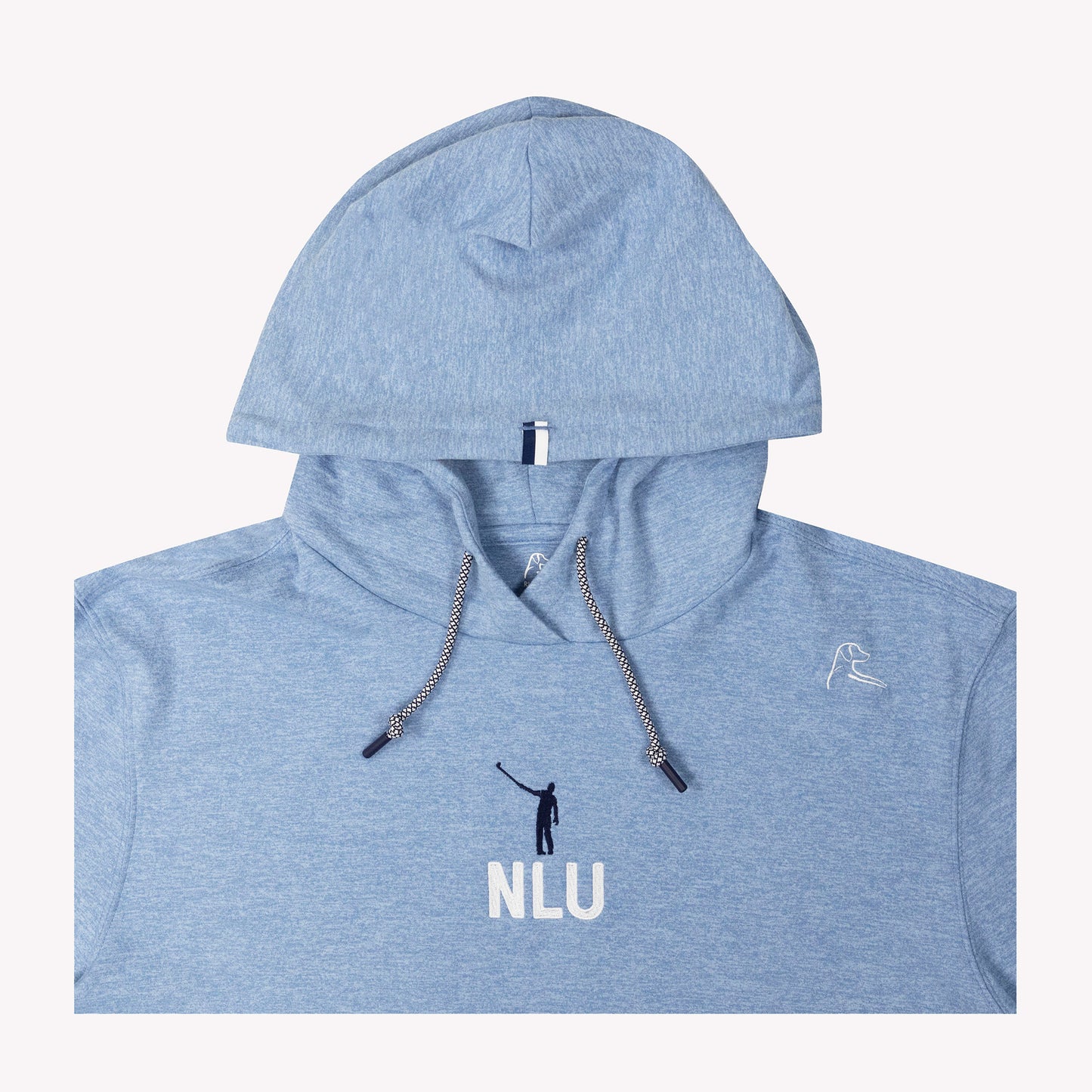 NLU x Rhoback Hesi Hoodie | Heathered Potomac Blue