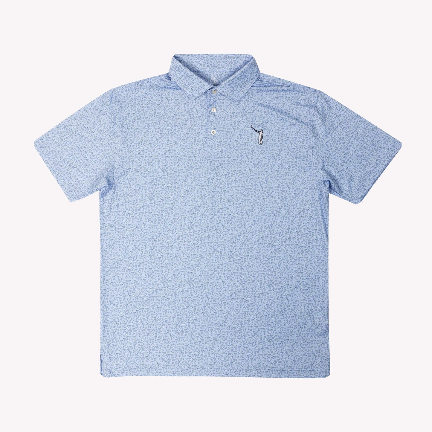 NLU x Rhoback Printed Performance Polo | The House Marg