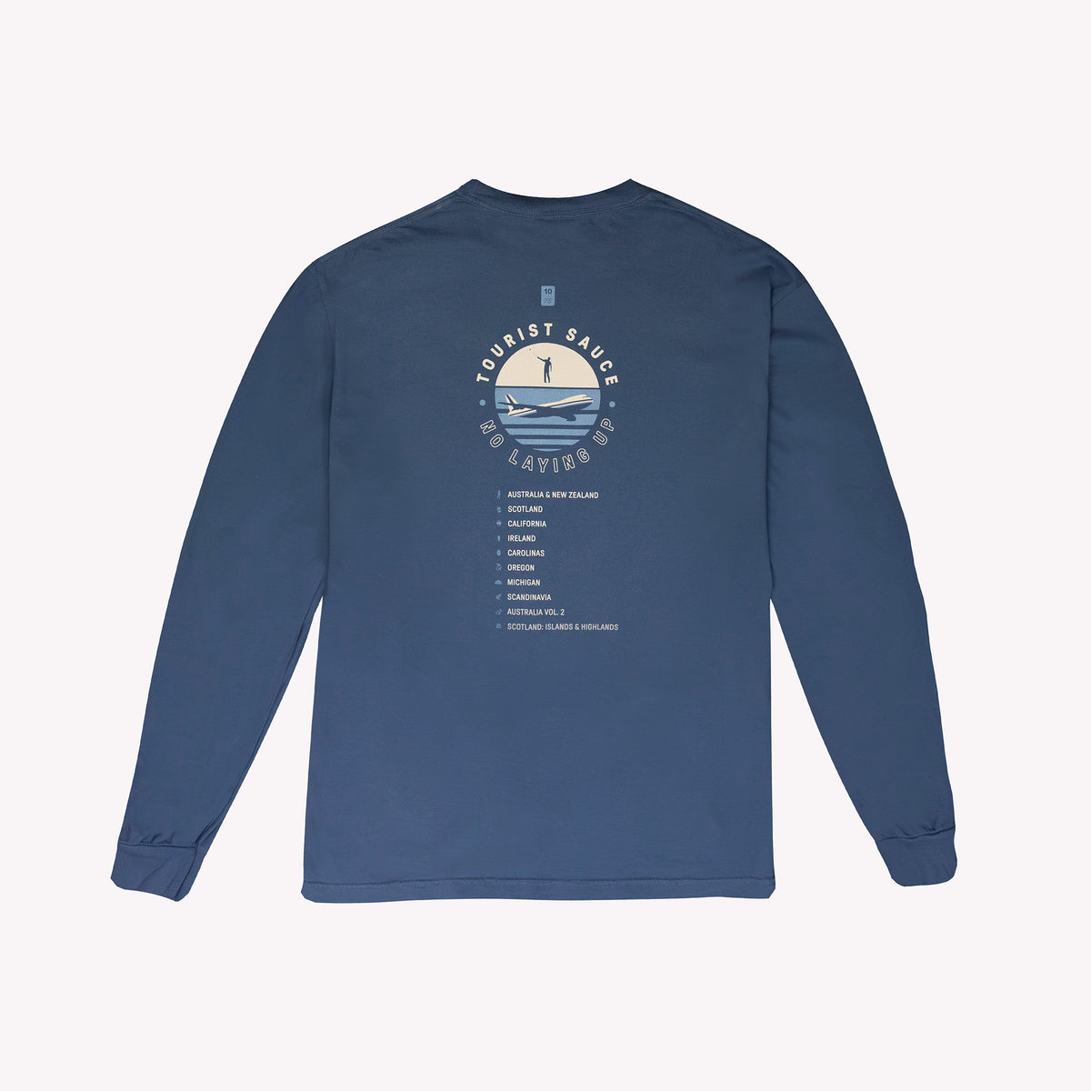 No Laying Up 10 Years of Tourist Sauce Long Sleeve T-shirt | Midnight