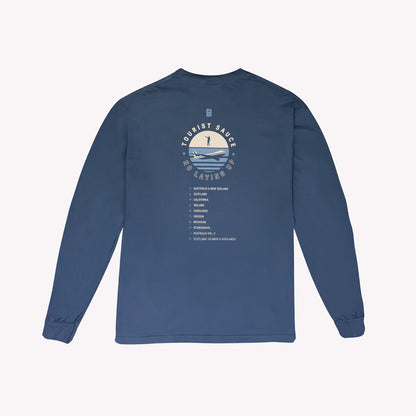 No Laying Up 10 Years of Tourist Sauce Long Sleeve T-shirt | Midnight