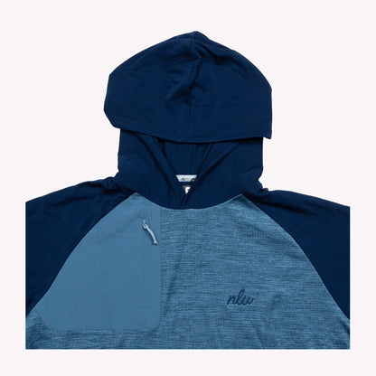 NLU x FJ ThermoSeries Hoodie | Slate & Navy