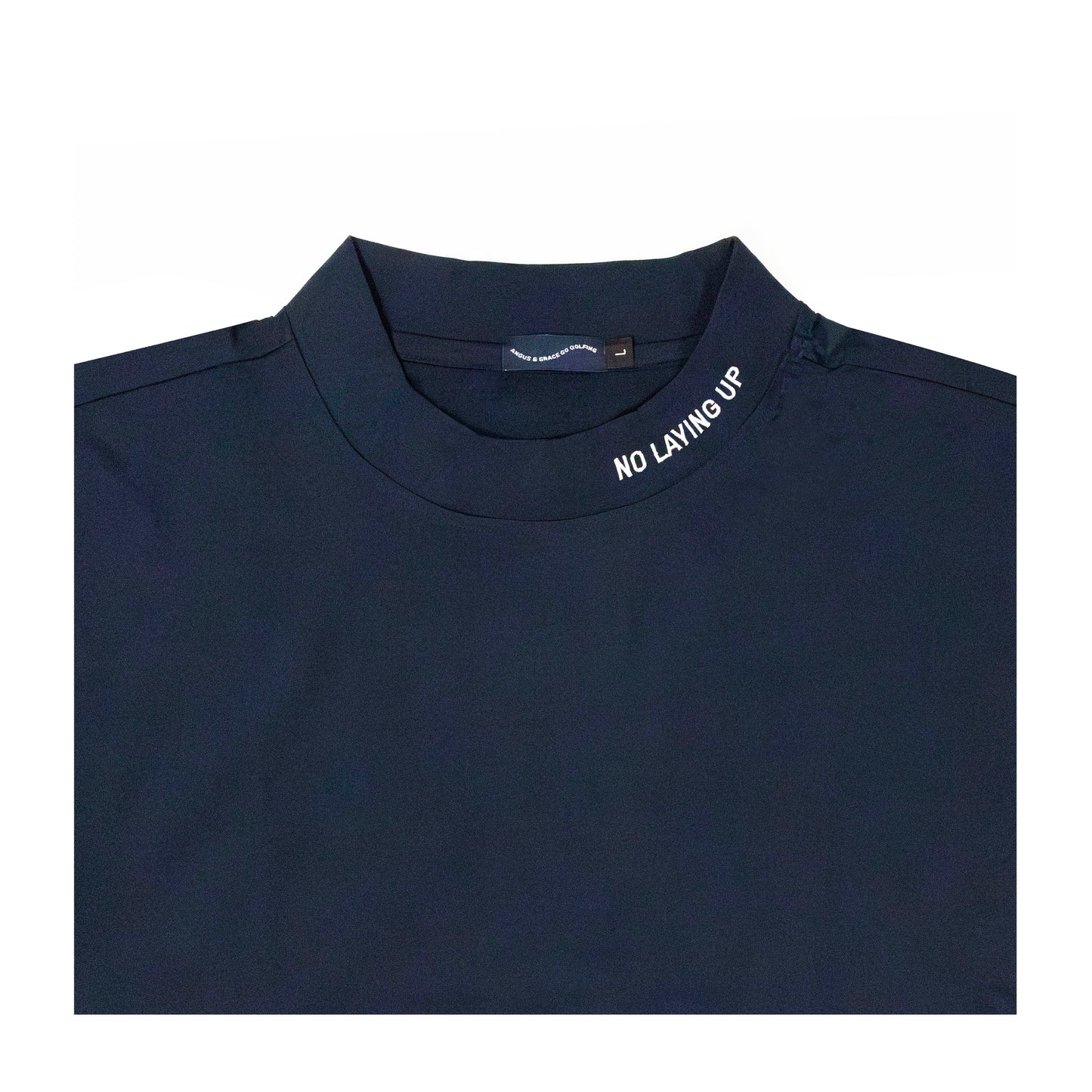 NLU x Angus & Grace Go Golfing Short Sleeve Mock Neck | Navy