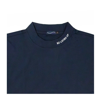 NLU x Angus & Grace Go Golfing Short Sleeve Mock Neck | Navy