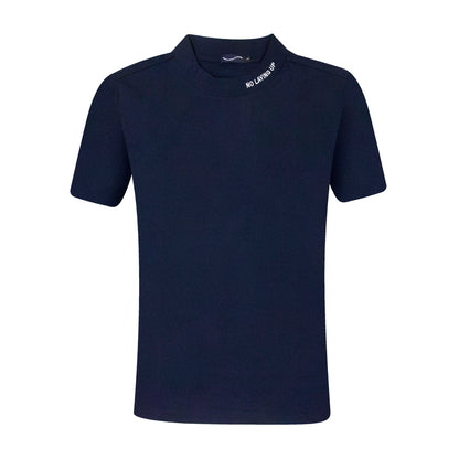 NLU x Angus & Grace Go Golfing Short Sleeve Mock Neck | Navy