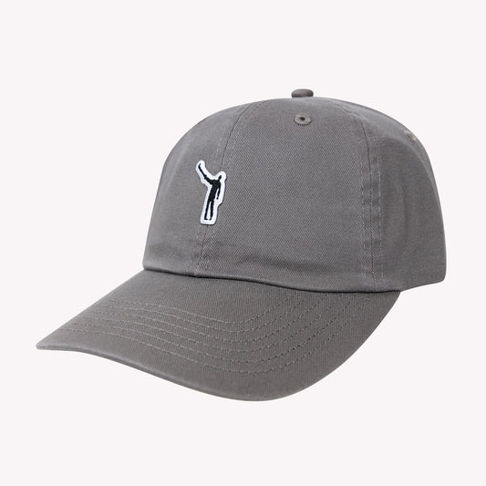 No Laying Up Cotton Dad Hat | Charcoal w/ Wayward Drive Micropatch