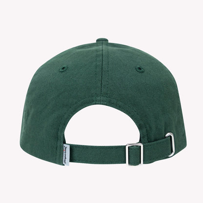 No Laying Up Cotton Dad Hat | Dark Green w/ Wayward Drive Micropatch