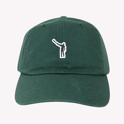 No Laying Up Cotton Dad Hat | Dark Green w/ Wayward Drive Micropatch