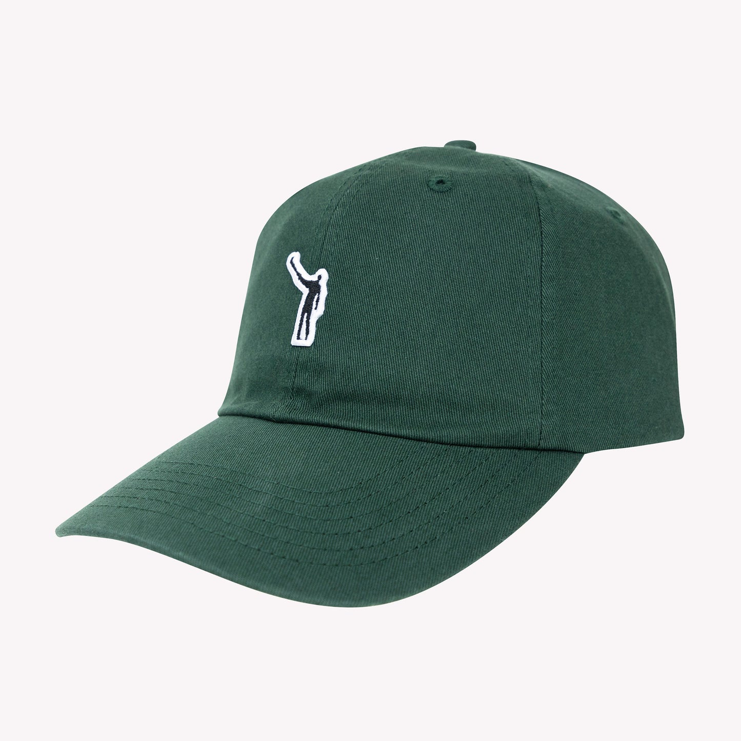 No Laying Up Cotton Dad Hat | Dark Green w/ Wayward Drive Micropatch