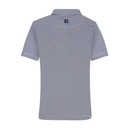 NLU x FJ MicroFeeder Stripe Lisle Polo | Navy (Athletic Fit)