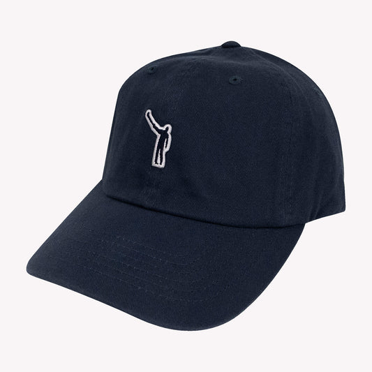 No Laying Up Cotton Dad Hat | Navy w/ Wayward Drive Micropatch