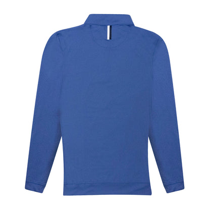 NLU x Rhoback Heathered Quarter Zip | Short Stop Blue