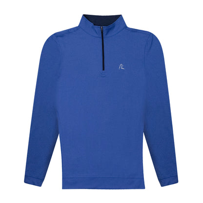 NLU x Rhoback Heathered Quarter Zip | Short Stop Blue
