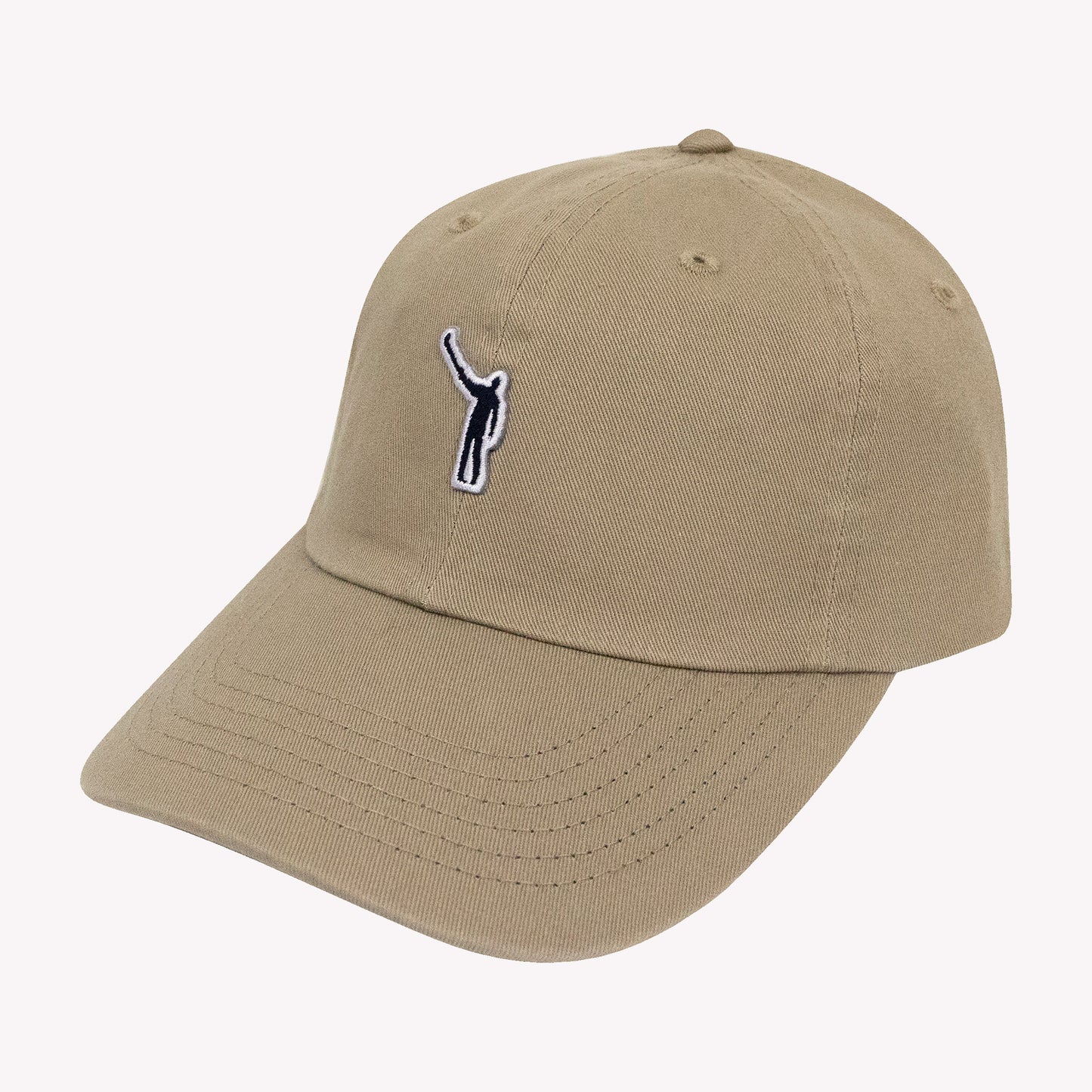 No Laying Up Cotton Dad Hat | Khaki w/ Wayward Drive Micropatch