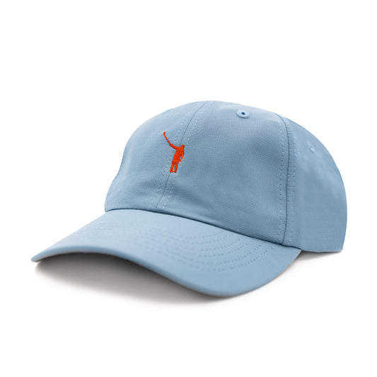 The No Laying Up Small Fit Performance Hat | Breaker Blue w/ Rust Wayward Drive