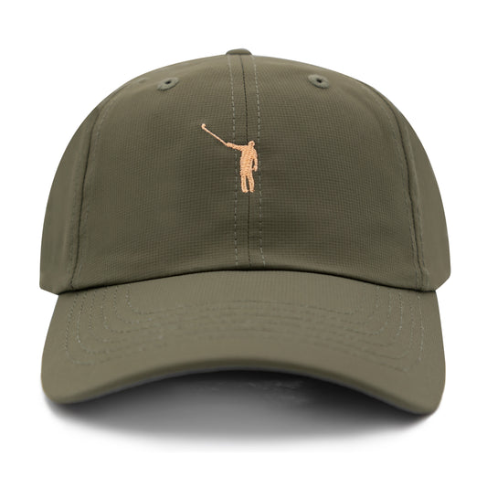 The No Laying Up Performance Hat | Olive w/ Pale Melon Wayward Drive