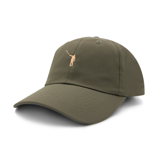 The No Laying Up Performance Hat | Olive w/ Pale Melon Wayward Drive