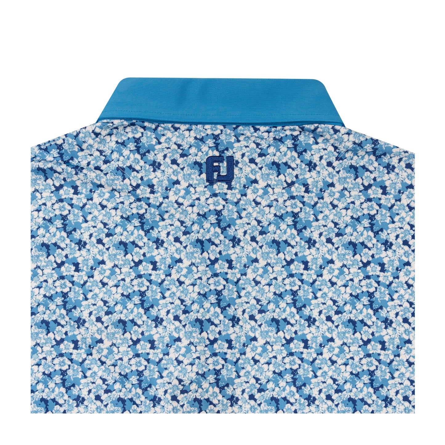 NLU x FJ Primrose Print Polo | Ocean Blue (Traditional Fit)